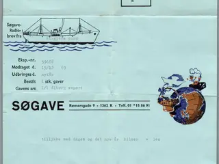 Søgave - Radiobrev - 1969