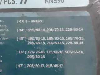 Snekæder passer til #14" #15" #16" #17"