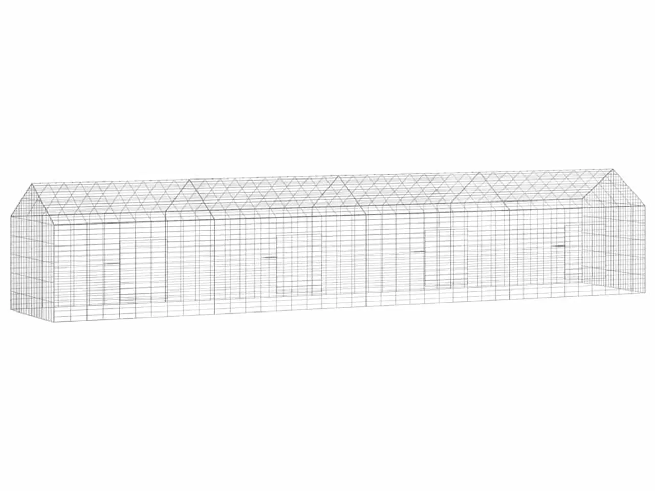 Billede 1 - Kanin Bur Sølv 400 x 78 x 78 cm Galvaniseret stål