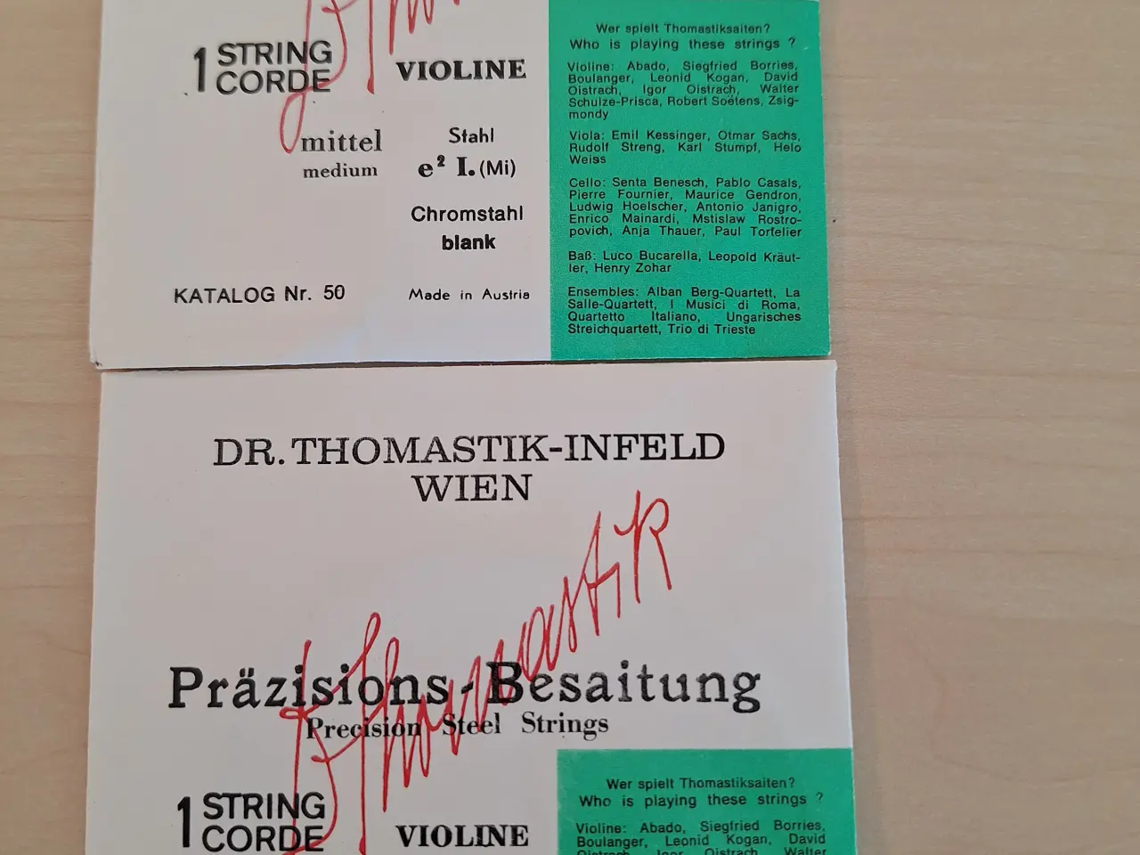 Billede 1 - Violinstrenge Thomastik, Wien