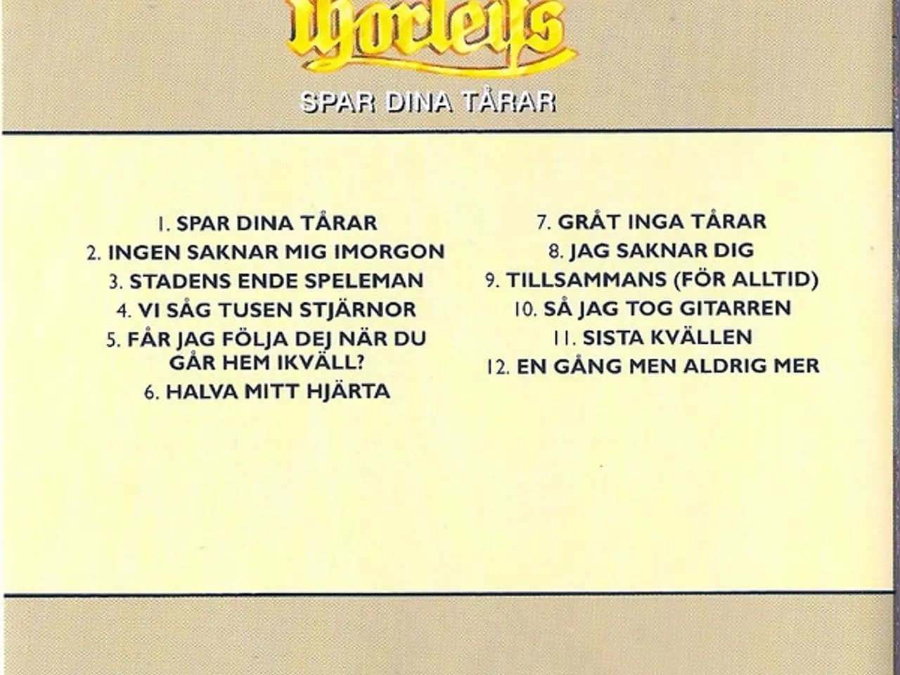 Billede 3 - Thorleifs – Spar Dina Tårar – CD