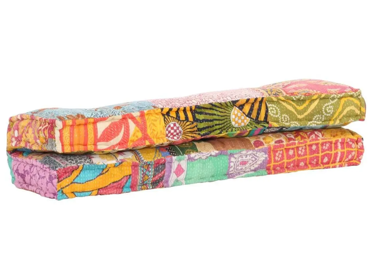Billede 4 - Pallehynde i patchwork - flerfarvet 120 x 80 x 39 cm