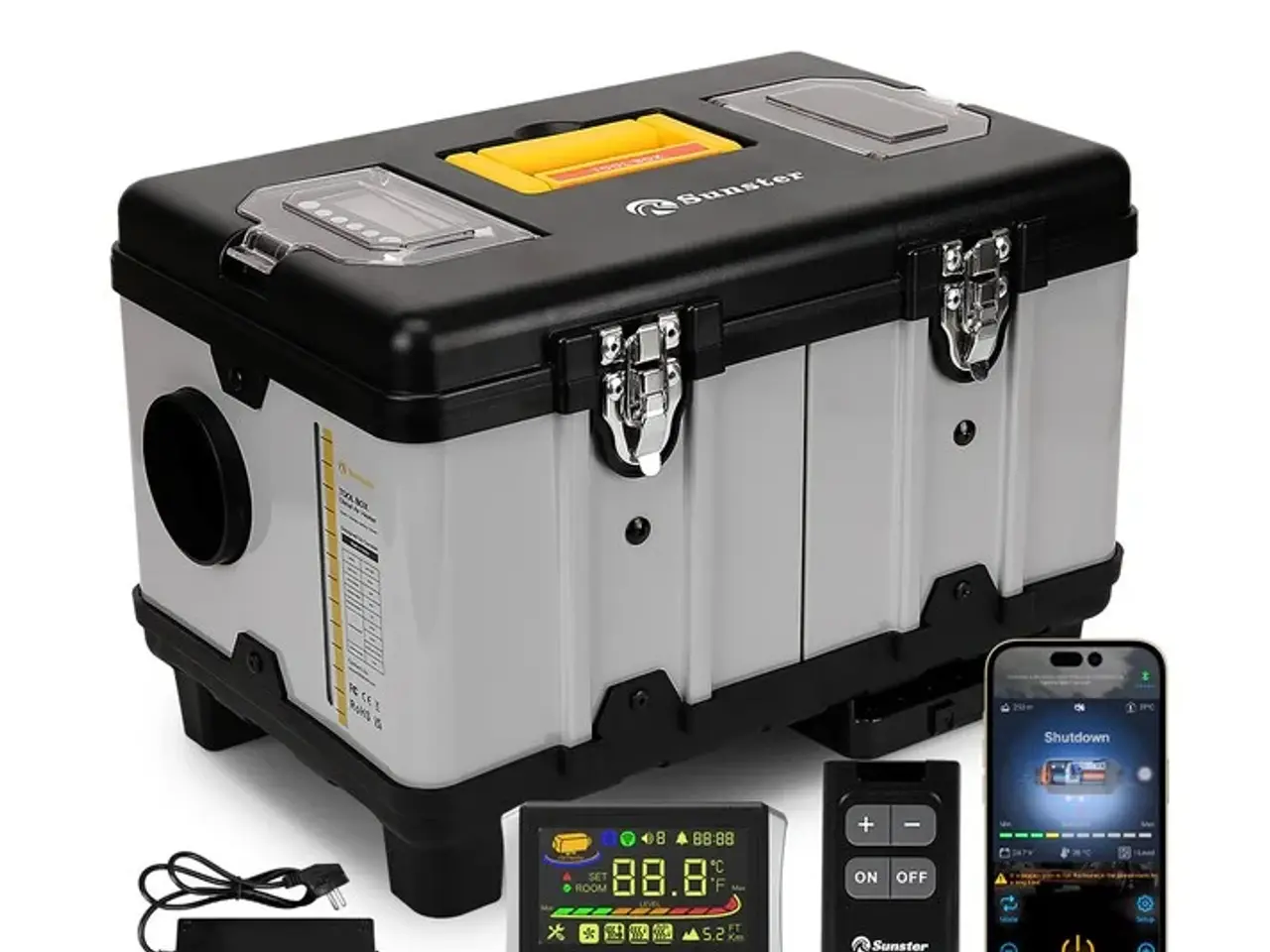 Billede 1 - Sunster oliefyr TB10 8kW 12/24V Bluetooth Kinafyr