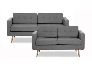 Novelty 3+2 pers. sofasæt - Lysegrå Inari 91
