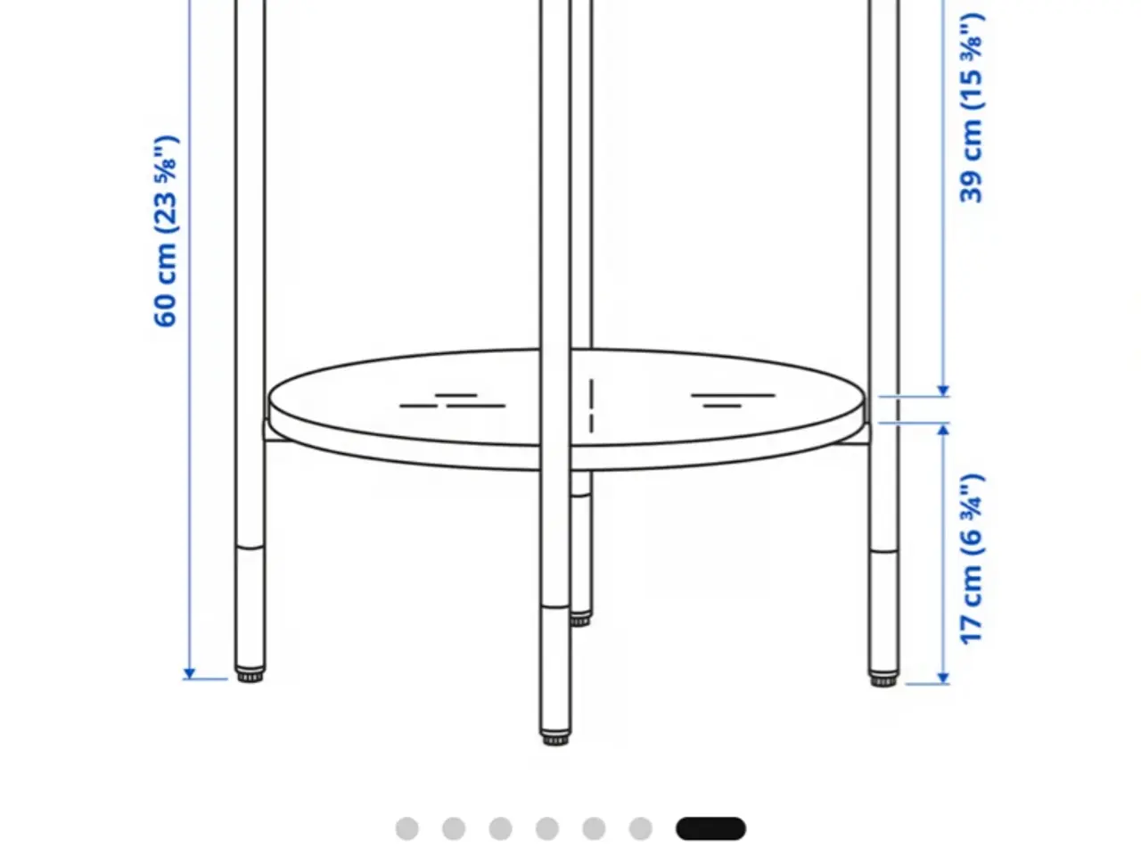 Billede 5 - Minimalistisk Äsperöd Ikea Sidebord
