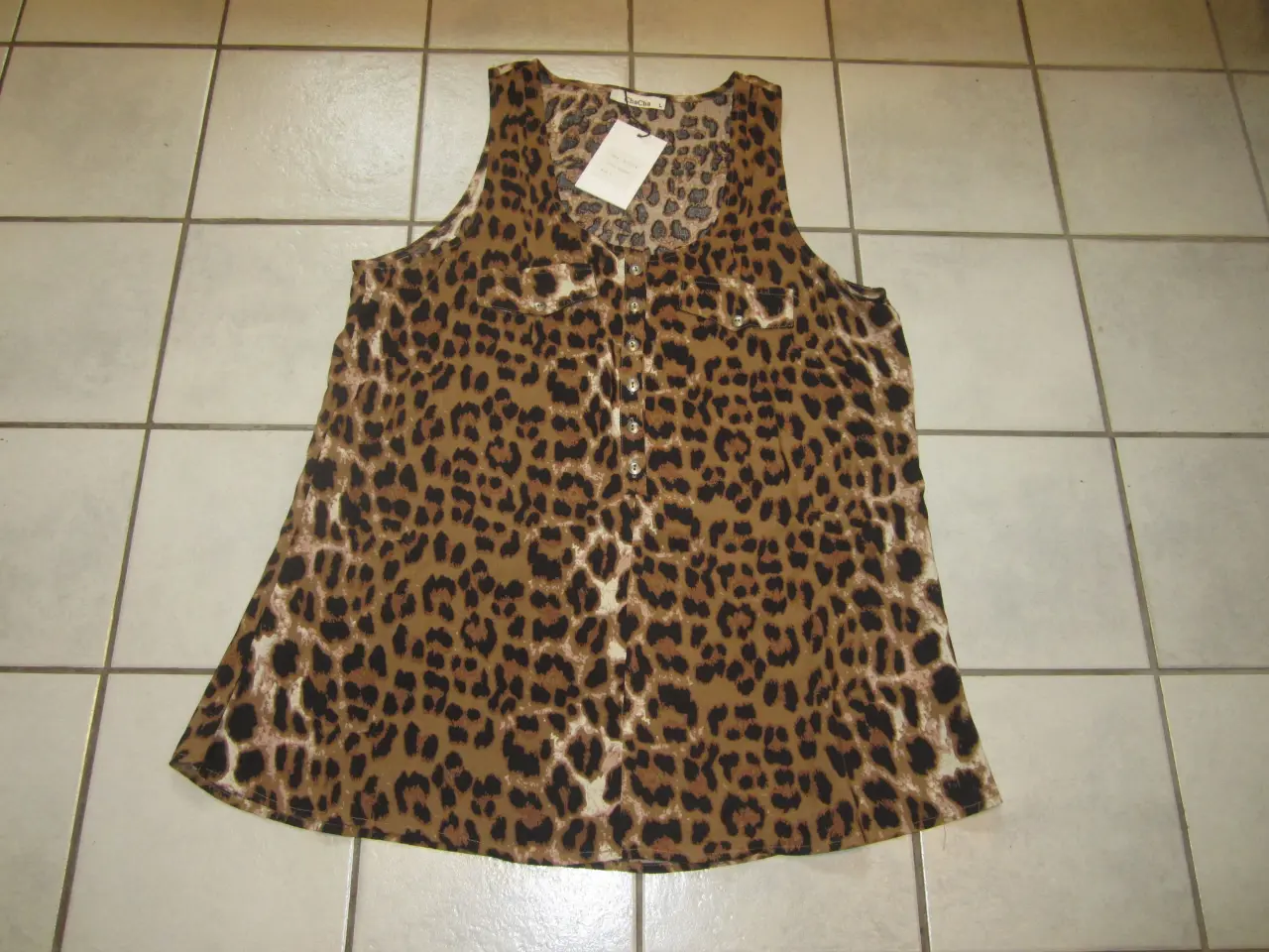 Billede 5 - ChaCha Leopard Skjortebluse