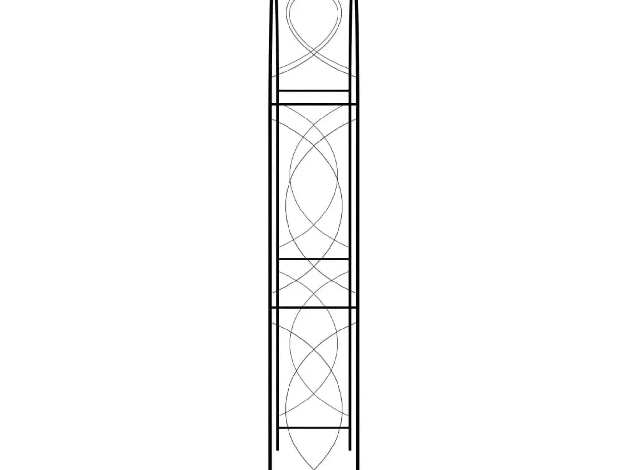 Billede 3 - Havebue i sort jern - 150 × 34 × 240 cm
