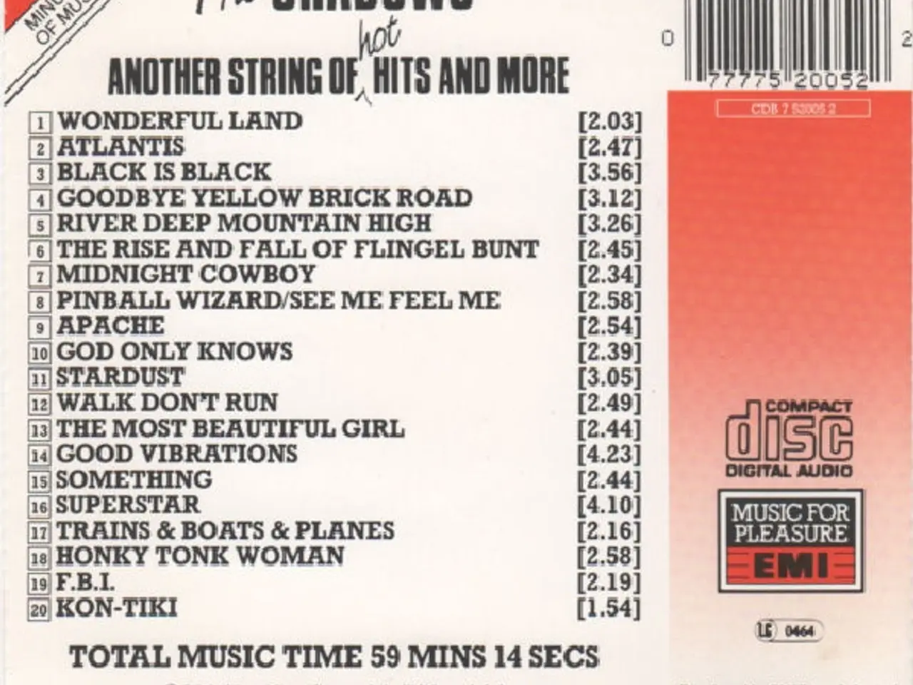 Billede 4 - The Shadows – Another String Of Hot Hits… – CD