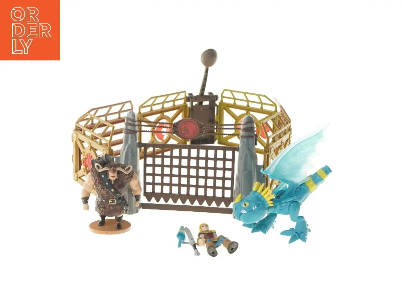 Billede 1 - Dragelegetøjsæt med figurer (str. 49 cm)