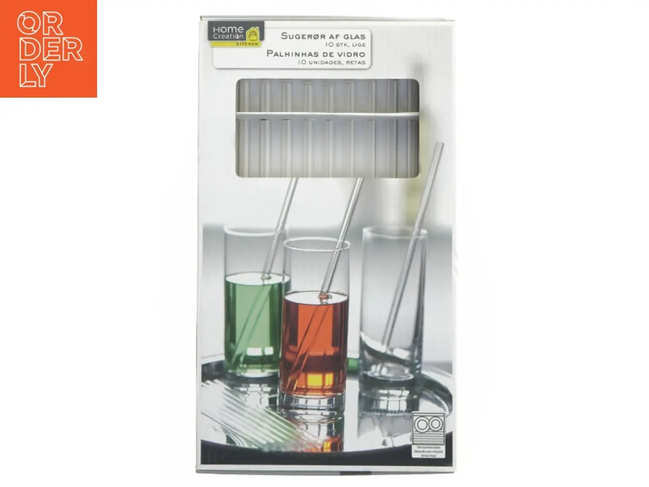 Billede 1 - Sugerør af glas fra Home Creation (str. 10 styk 23 cm)