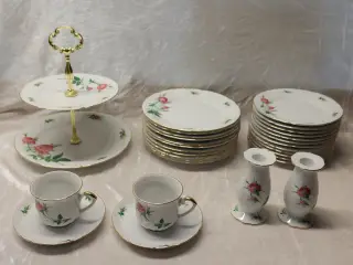 Rose kaffestel fra Firkløveren