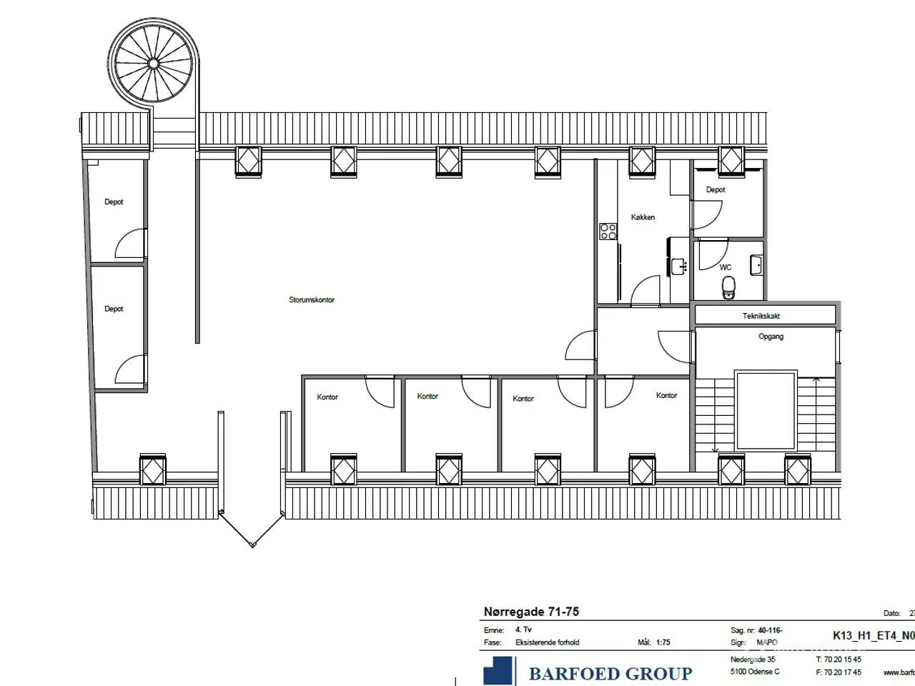 Billede 16 - Lyst og effektivt kontorlejemål i Odense C – 201 m²