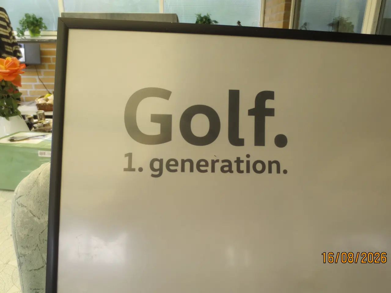 Billede 4 - 1 stk Plakat WV Golf 1 årg 1974