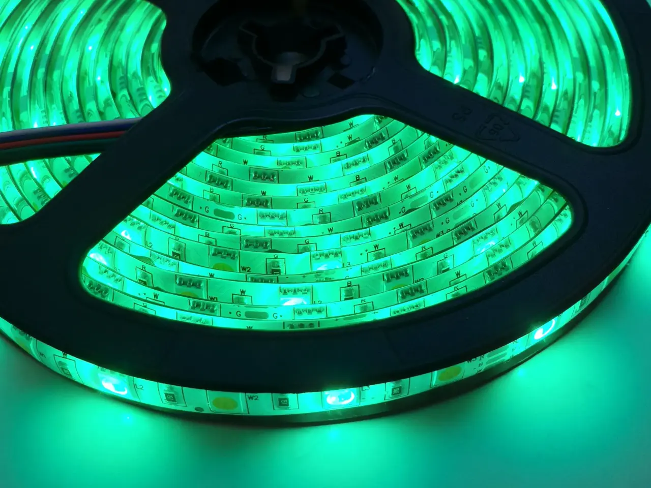 Billede 10 - 5m LED RGBW+W (WARM) Tape 300 LED + Fjernbetjening