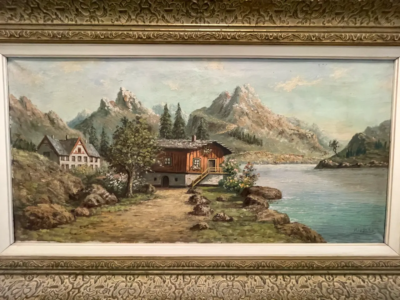 Billede 11 - Håndmalet dekorationsmaleri på lærred 85 × 45 cm