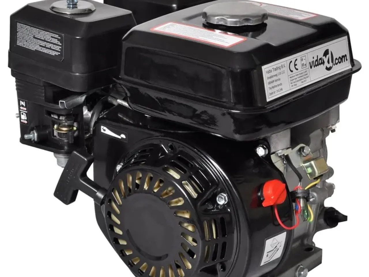 Billede 1 - Benzinmotor 6,5 hk 4,8 kW - rekylstart, sort