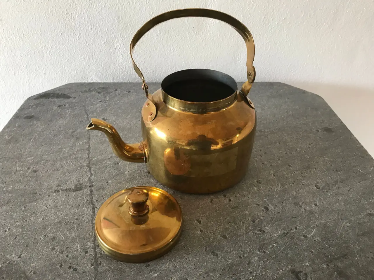 Billede 7 - Vintage tepotte / tekande i messing