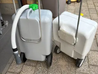 Spillevandstanke m/hjul