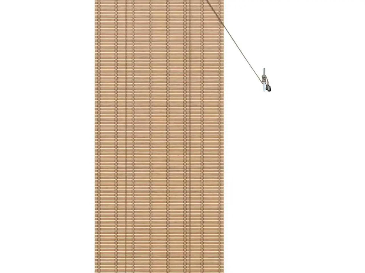 Billede 2 - Rullegardin Andet Lys Brun 60 x 160 cm Bambus