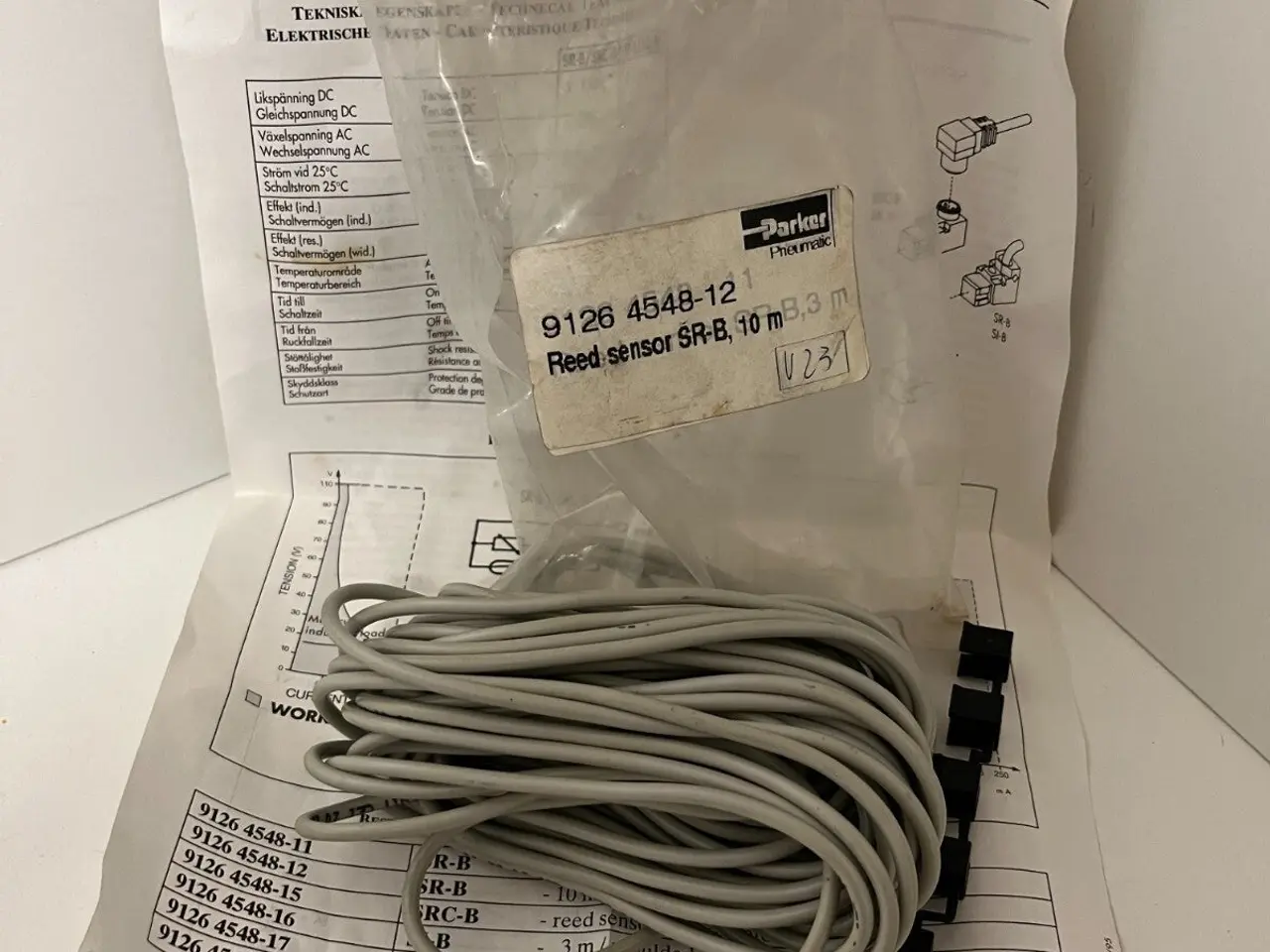 Billede 1 - Parker Pneumatic Reed Sensor SR-B 10M – 10M kabel