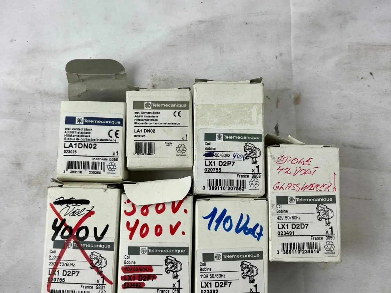 Billede 5 - Telemecanique Contactors Coils Auxiliary Contacts
