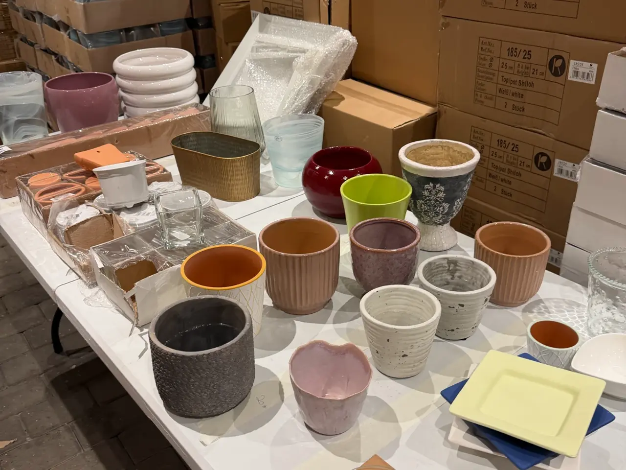 Billede 1 - Div potter osv fra lukket blomster butik 