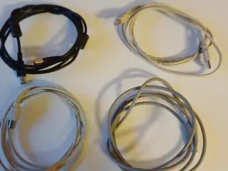 USB-C 3.1 til USB-B 2.0 han kabler