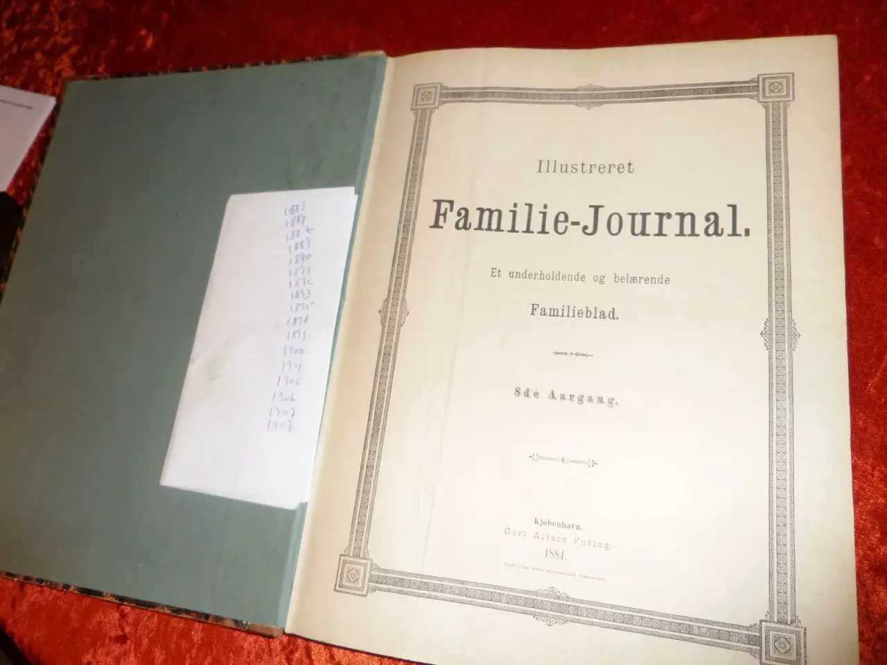 Billede 1 - Indbundet Familie Journal årgang 1895/1910
