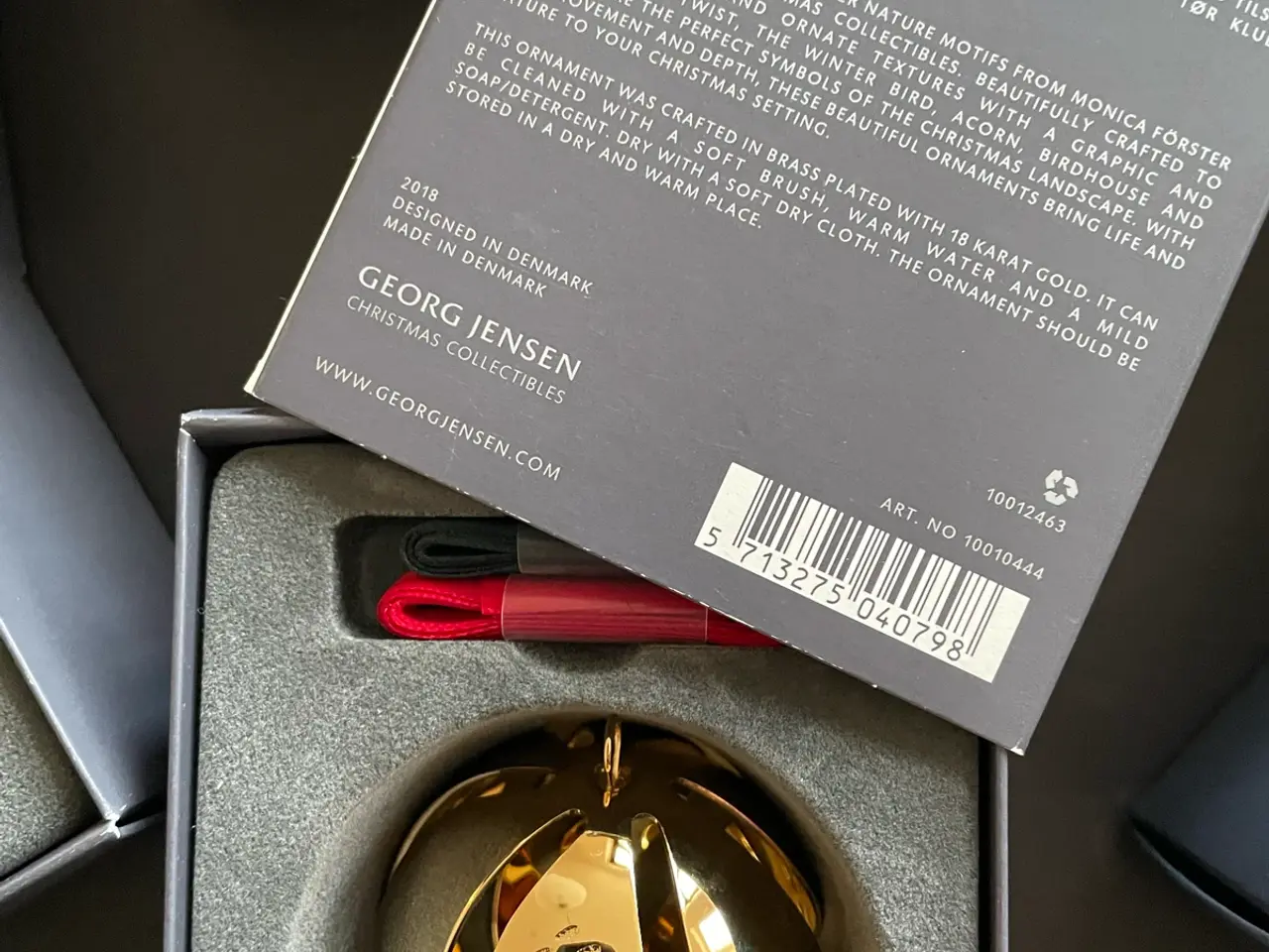 Billede 6 - Georg Jensen julekugler forgyldt, pris fra 