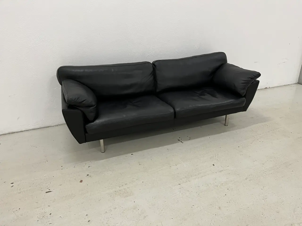 Billede 3 - Ilva Palermo 3 Pers.Sofa i sort okselæder.