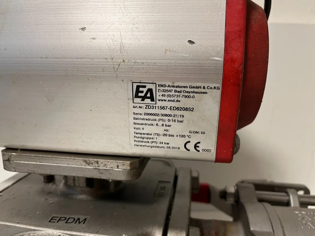 Billede 17 - END-Armaturen ZD311567 DN50 Ball ventil Pneumatic