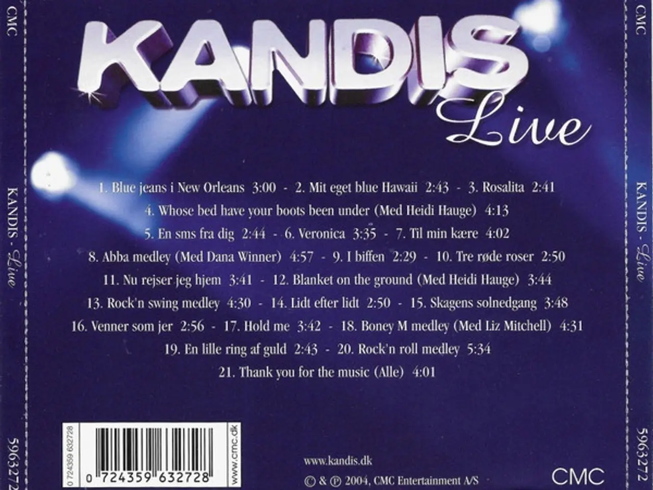 Billede 2 - Kandis – Live – CD