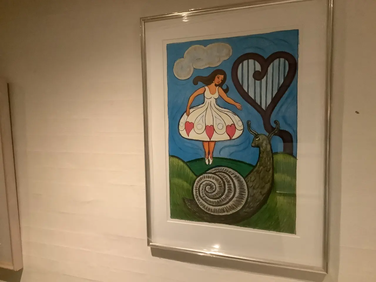 Billede 5 - Heerup Farvelitografi, “Danserinden og Sneglen” - 