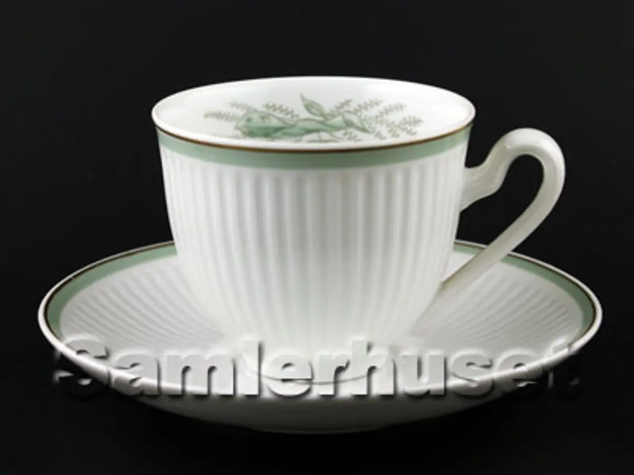 Billede 1 - Grøn Melodi Kaffekop 6½x7½ cm.
