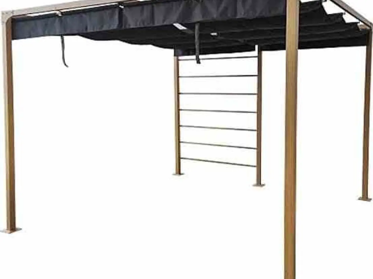 Billede 1 - Bali pergola alu 3x3 meter trælook med cover