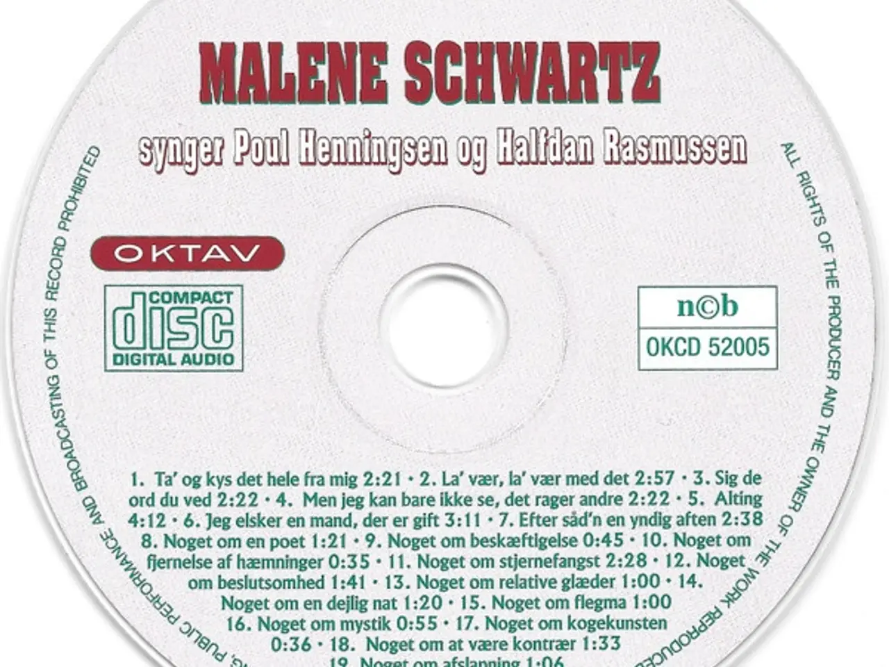 Billede 3 - Malene Schwartz – Malene Schwartz Synger… – CD