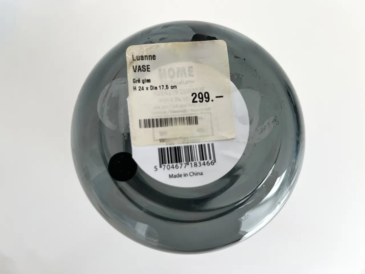 Billede 8 - Luanne vase i gråt glas