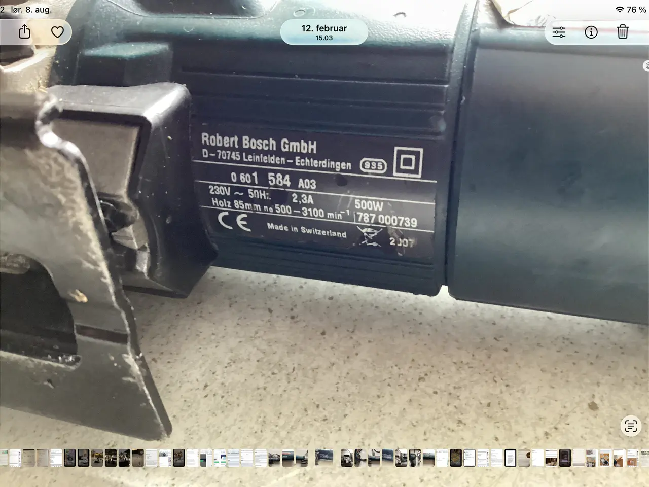 Billede 4 - Bosch GST 500 PE stiksav 500W