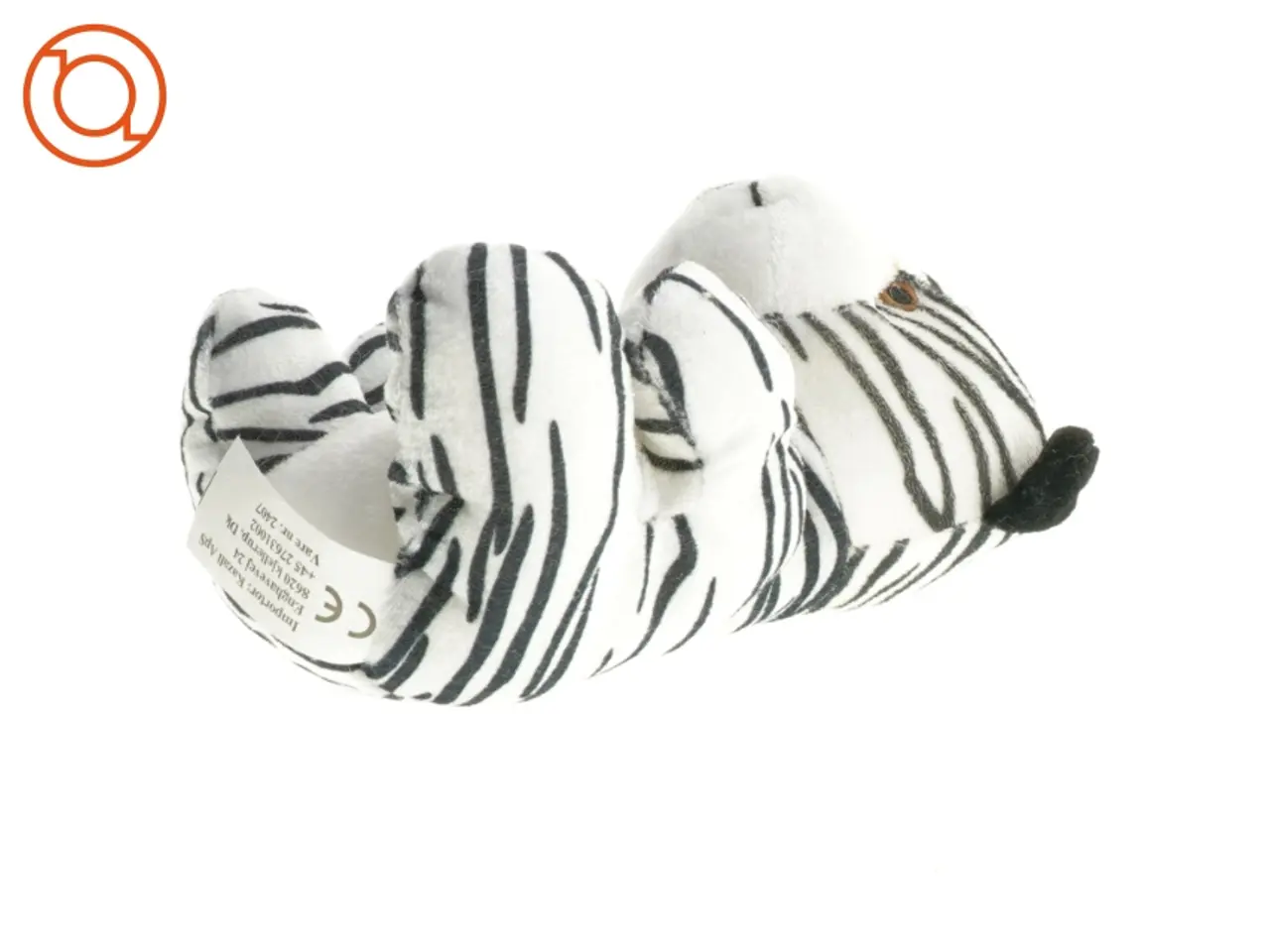 Billede 3 - Tøjdyr, hvid tiger (str. 19 cm)
