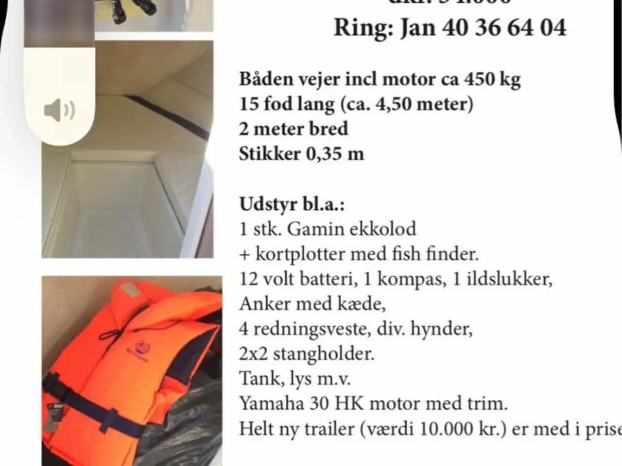 Billede 1 - Båd Ørnvik 450 CAB