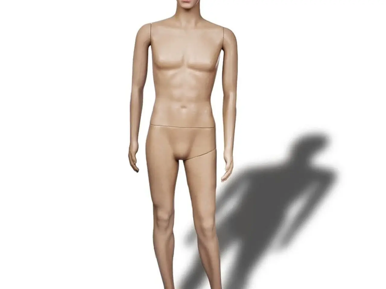 Billede 3 - Mannequin mand A - mandlig mannequindukke, beige, glasbase
