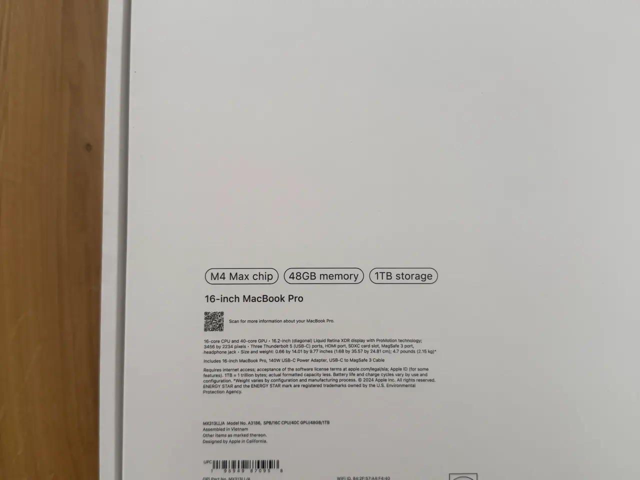 Billede 8 - Apple MacBook Pro 2024 16" M4 Max 16CPU, 40GPU, 48
