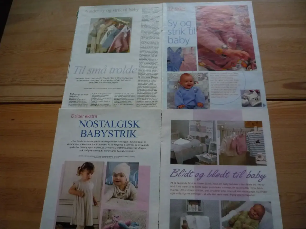 Billede 1 - 3 opskriftshæfter på babytøj