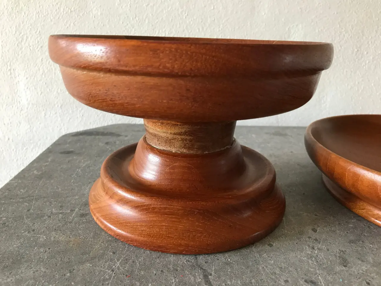 Billede 4 - Flot opsats + bordskål i teak (retro)