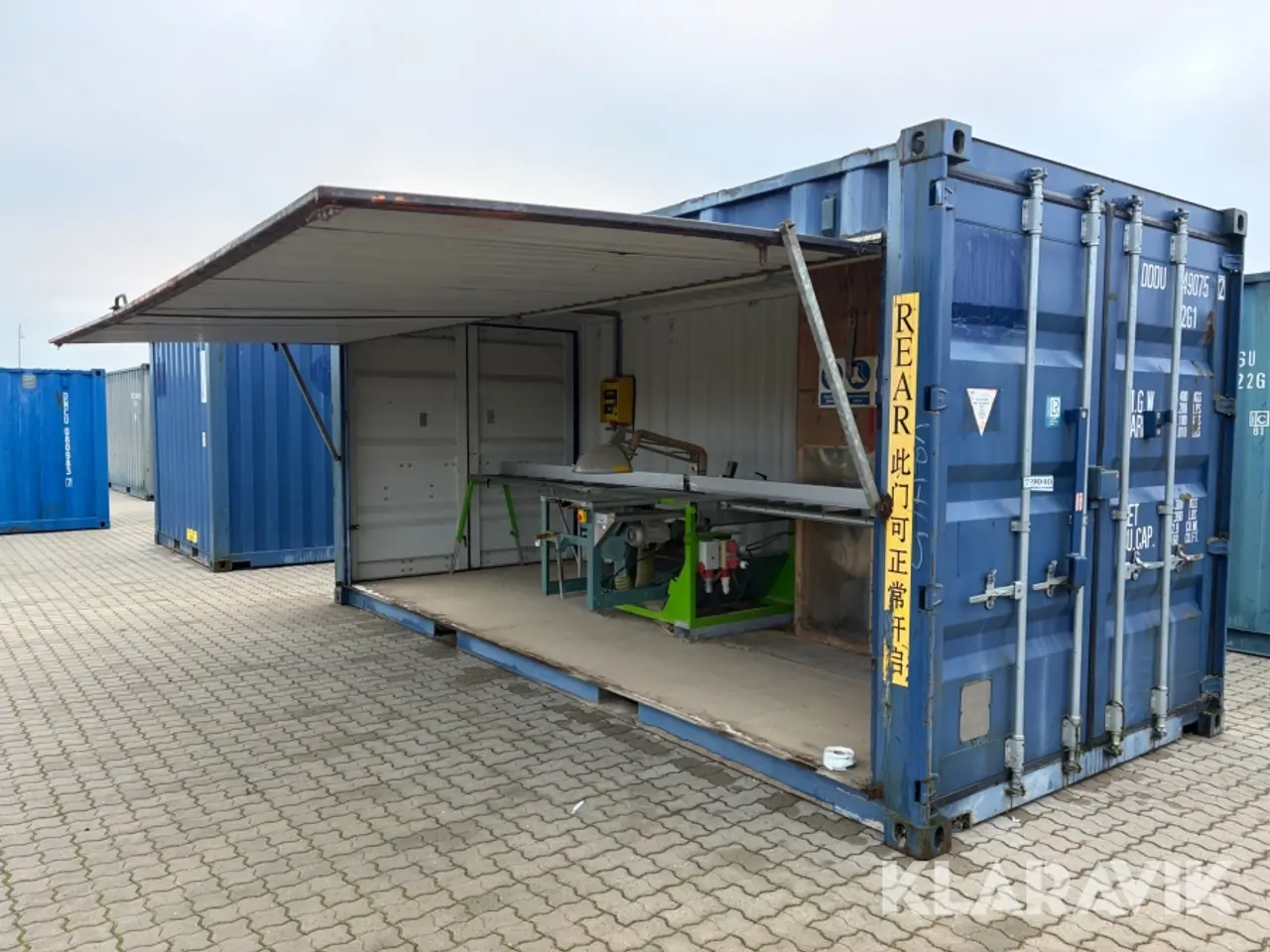 Billede 1 - 20” container med sav og sugeanlæg