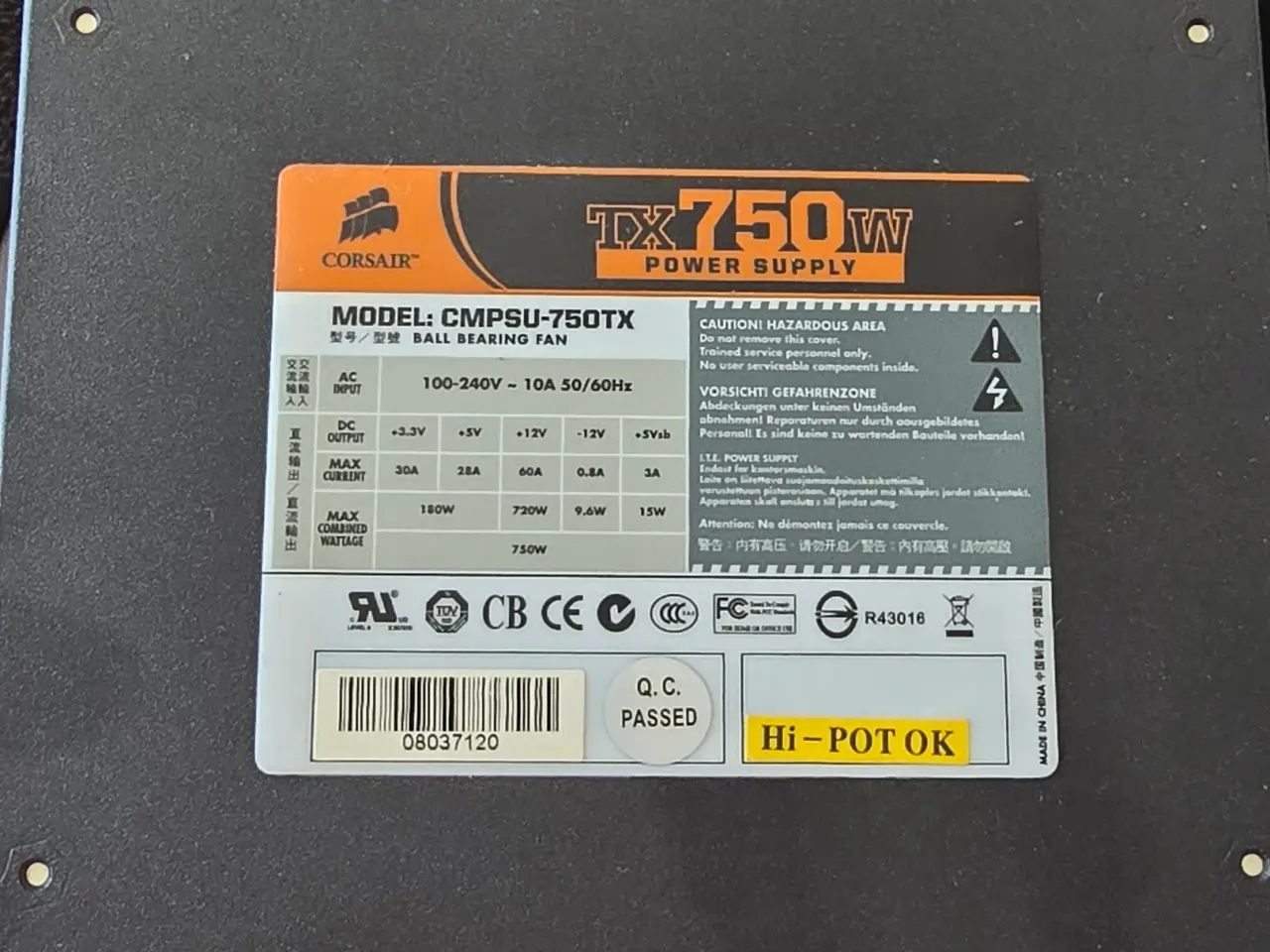 Billede 1 - 750W Strømforsyning / PSU