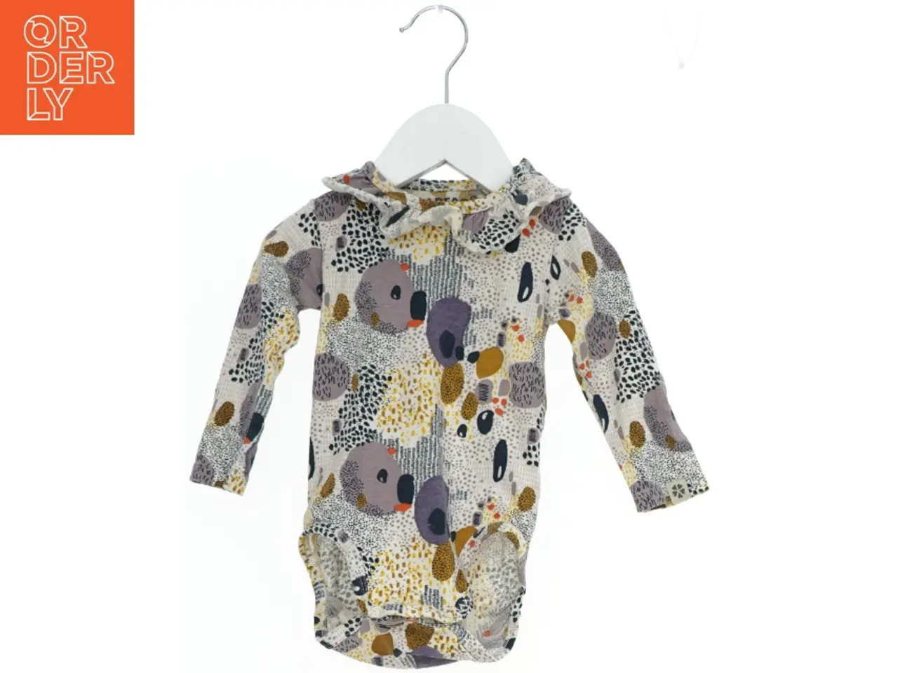Billede 1 - Babydragt med langærmet print fra Papfar (str. 68)