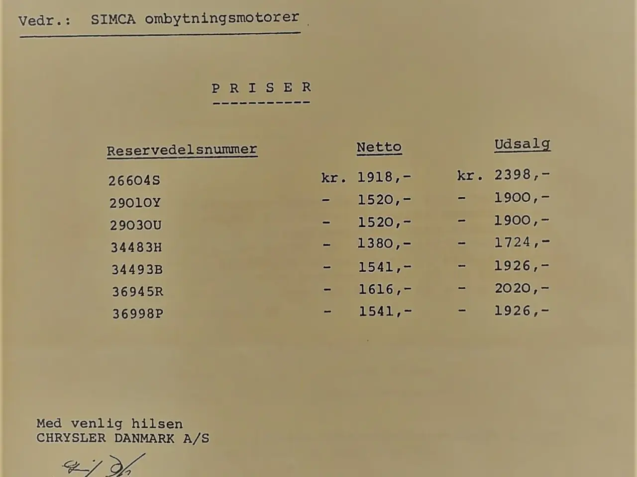 Billede 18 - Chrysler-Simca litteratur.