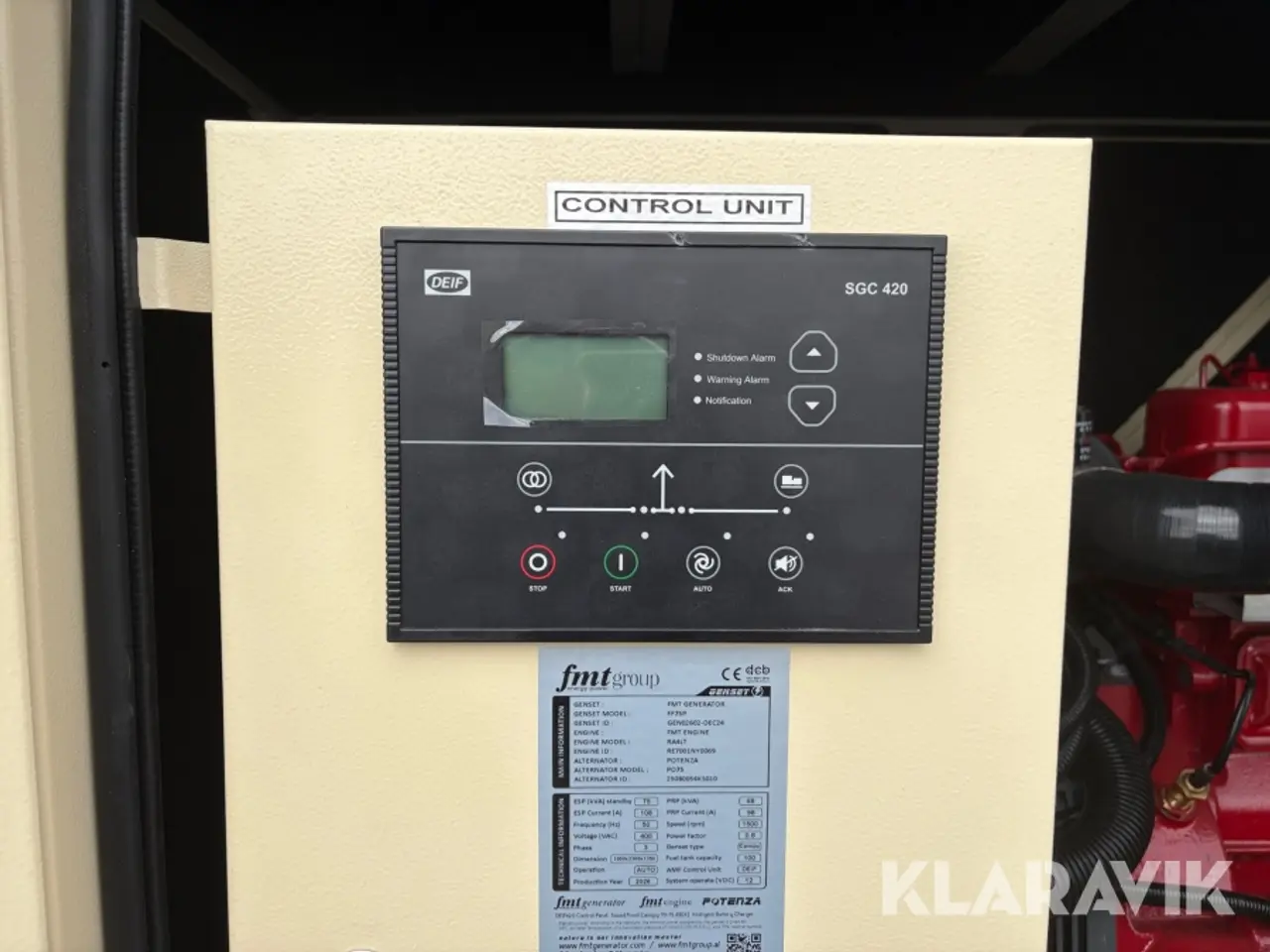 Billede 10 - Nødstrømsgenerator 75kVA FMT FF75P - fra 2026
