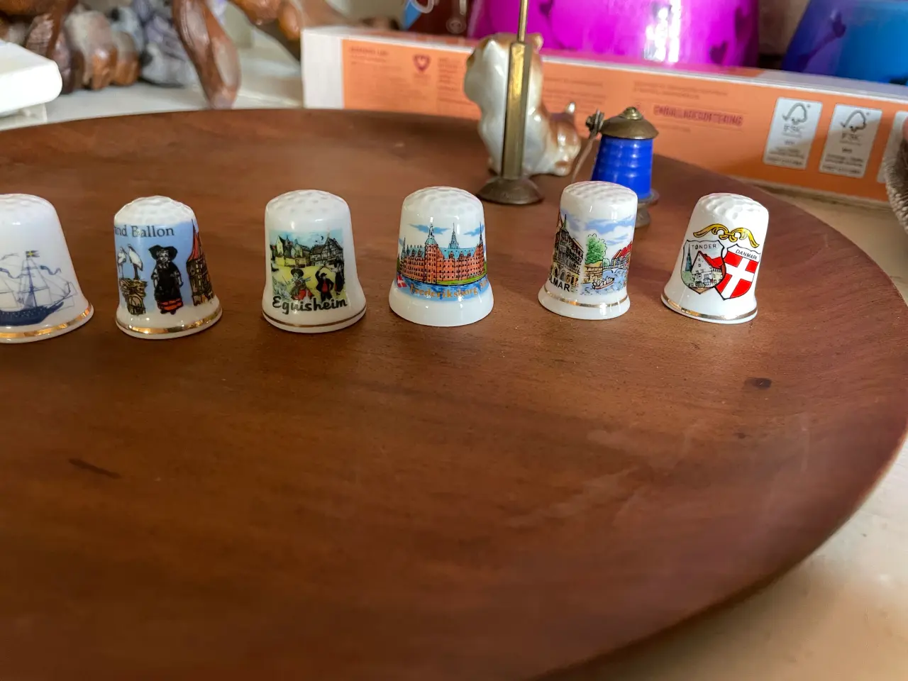 Billede 1 - Fingerbøl porcelæn 